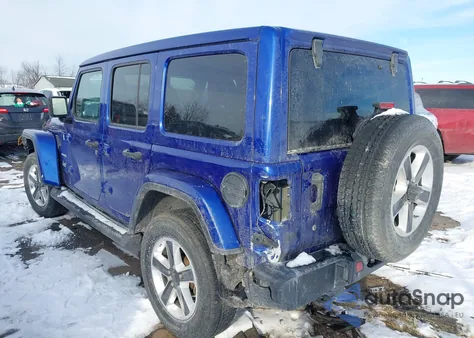 2019 Jeep Wrangler Unlimited Sahara 4X4 z USA, uszkodzony, nr VIN 1C4HJXEG5KW685143